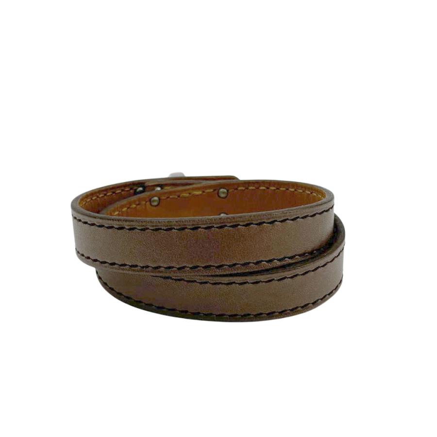 HERMES（エルメス） レザー ブレスレット ケリー ドゥブルトゥール