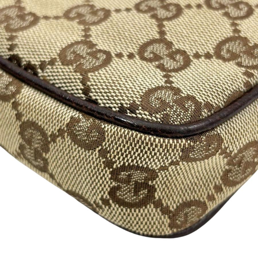 GUCCI（グッチ） ミニショルダーバッグ ポーチ GGキャンバス レザー