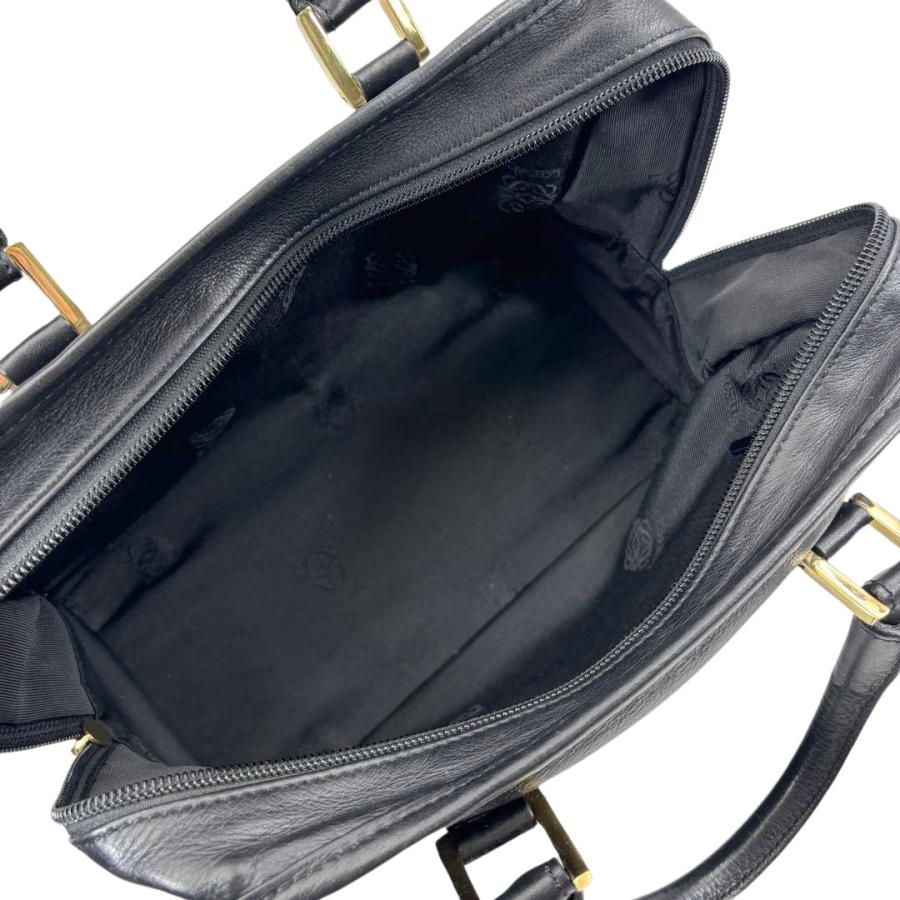 LOEWE ロエベ アマソナ28 ヴィンテージ ハンドバッグ レザー ブラック