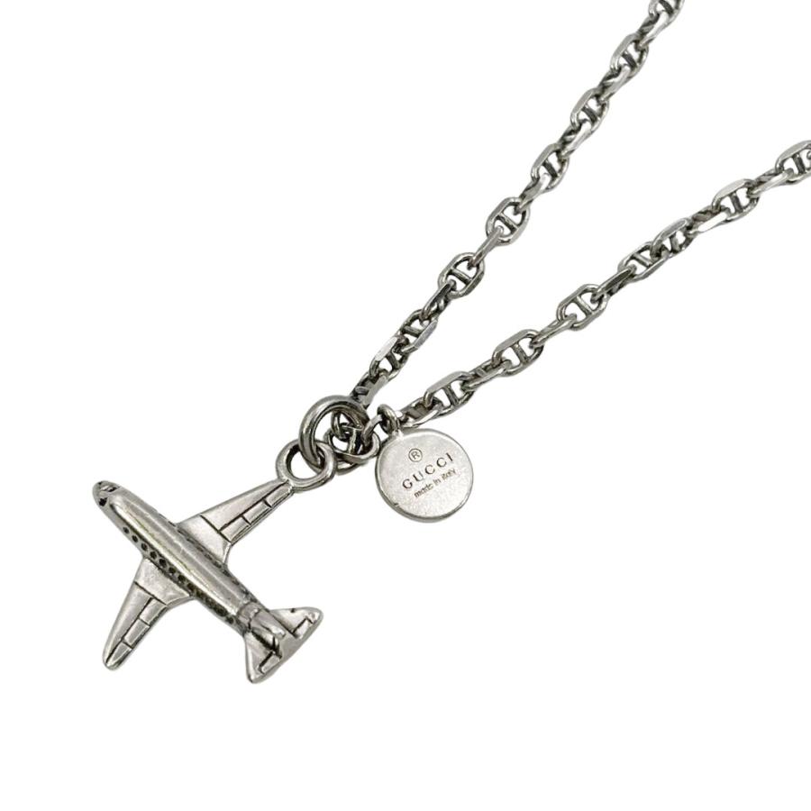 GUCCI グッチ ネックレス 飛行機モチーフ Ag925 シルバー GUCCI グッチ ネックレス 飛行機モチーフ Ag925 シルバー