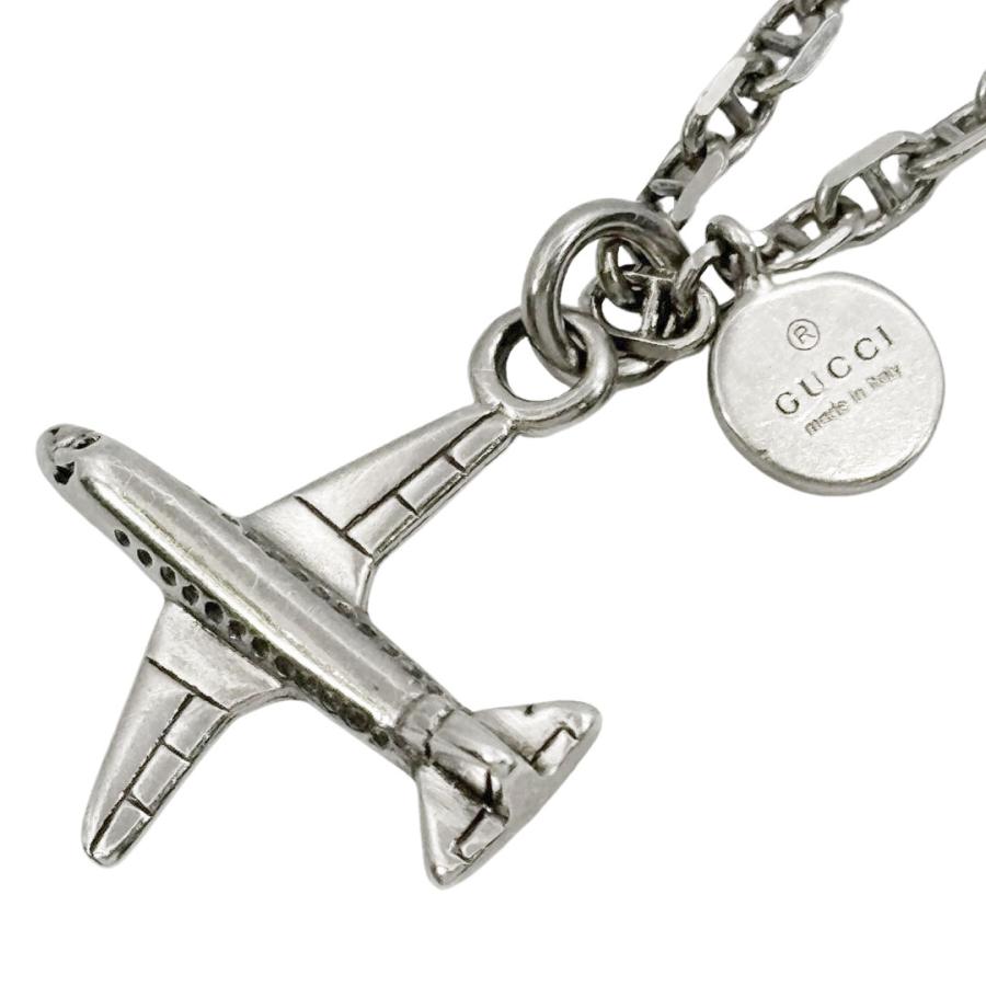 GUCCI グッチ ネックレス 飛行機モチーフ Ag925 シルバー GUCCI グッチ ネックレス 飛行機モチーフ Ag925 シルバー