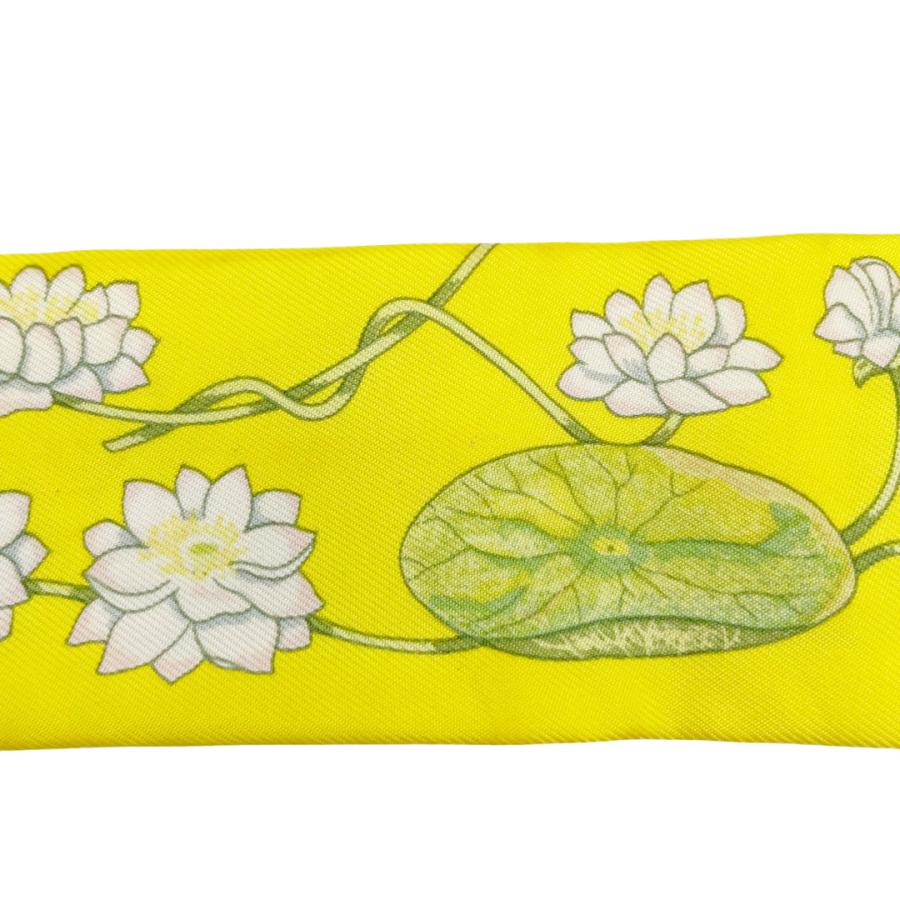 HERMES エルメス スカーフ ツイリー 『FLEURS DE LOTUS(蓮の花  