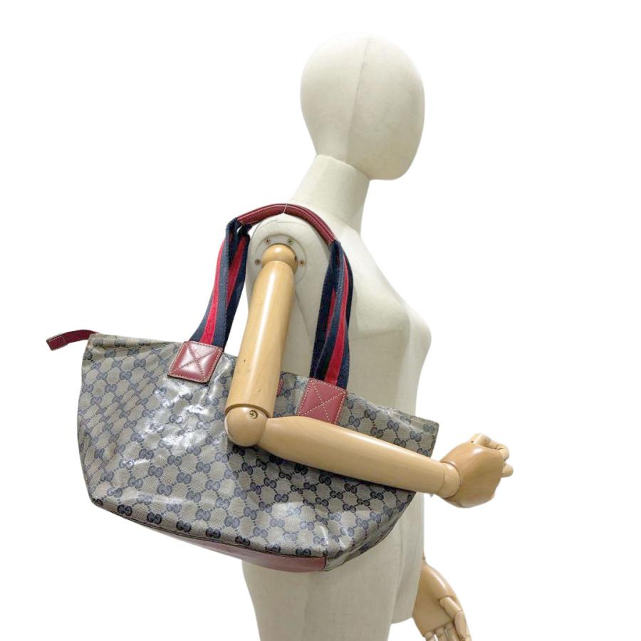GUCCI（グッチ） トートバッグ GGクリスタル コーティングキャンバス