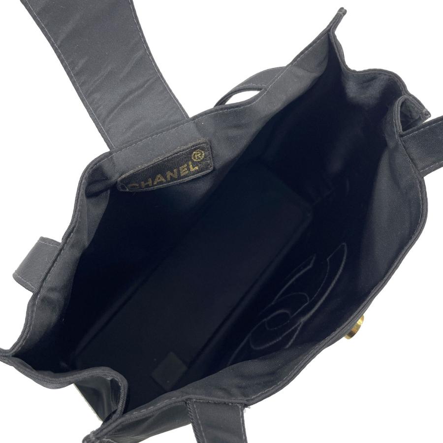 CHANEL（シャネル） ミニトートバッグ ココマーク ナイロン ブラック 5