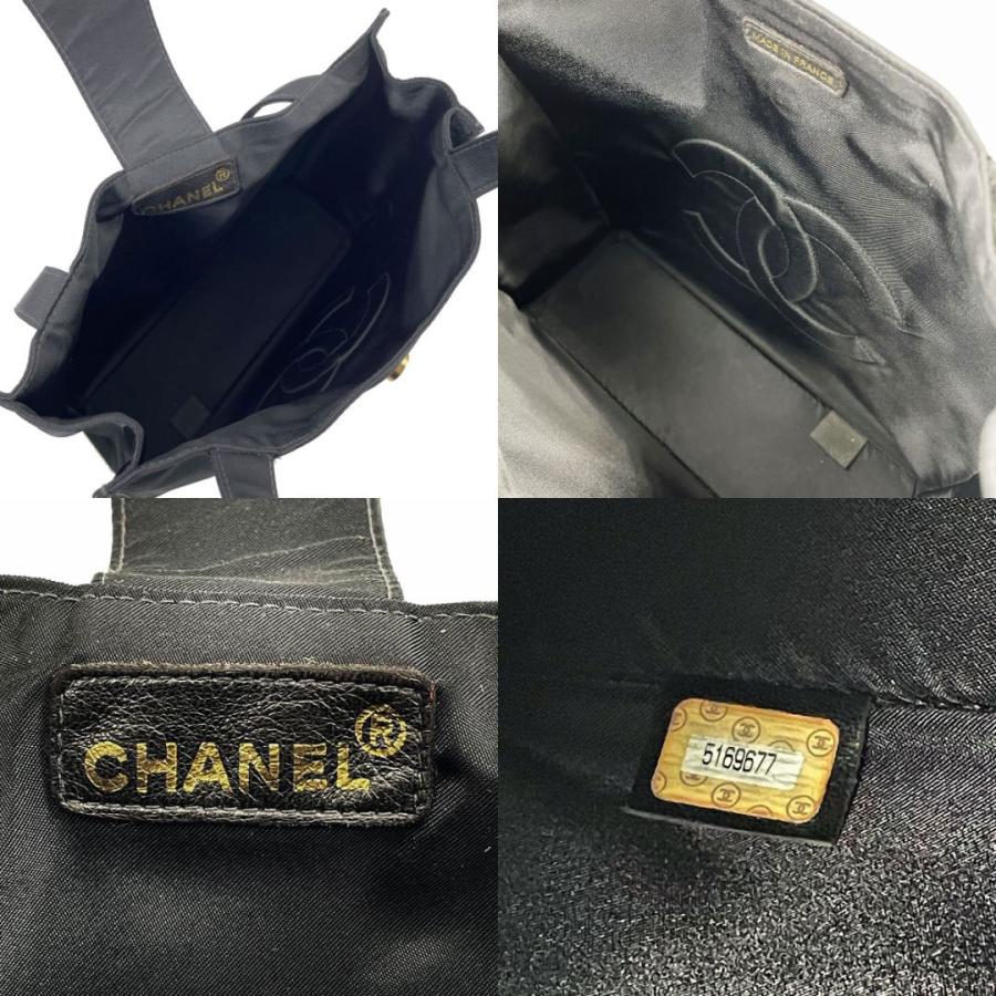 CHANEL（シャネル） ミニトートバッグ ココマーク ナイロン ブラック 5 