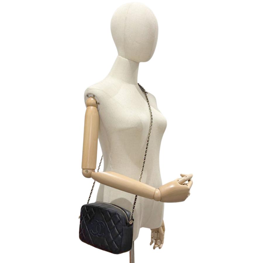 シャネル  ダイヤモンドCC ラムスキンチェーンショルダーバッグ レディース CHANEL（シャネル） チェーンショルダーバッグ 21cm ダイヤモンドCC