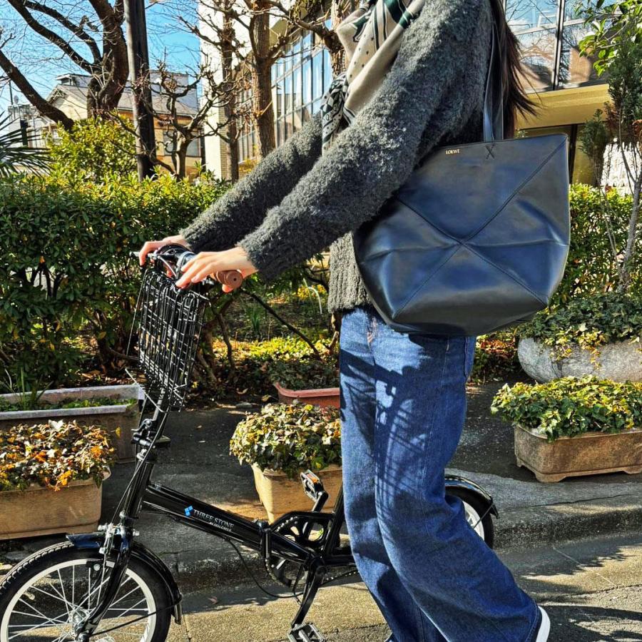 LOEWE（ロエベ） パズルフォルド トートバッグ ミディアム シャイニー 