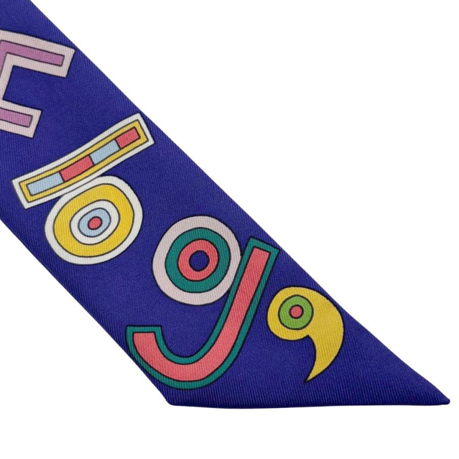 HERMES（エルメス） スカーフ ツイリー 『24 Fbg』 シルク パープル系