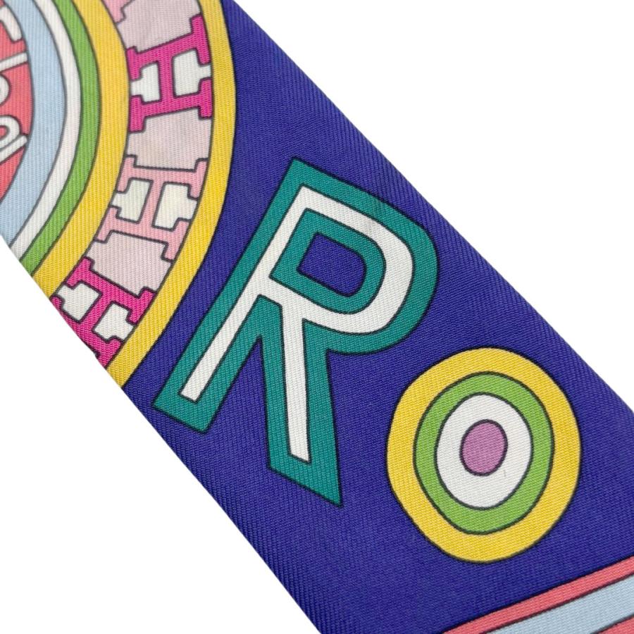 HERMES（エルメス） スカーフ ツイリー 『24 Fbg』 シルク パープル系