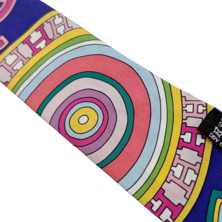 HERMES（エルメス） スカーフ ツイリー 『24 Fbg』 シルク パープル系