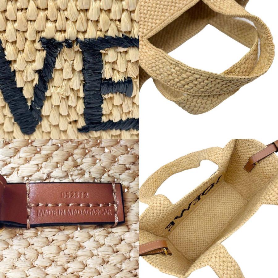 LOEWE（ロエベ） フォント 2WAYトートバッグ スモール ラフィア