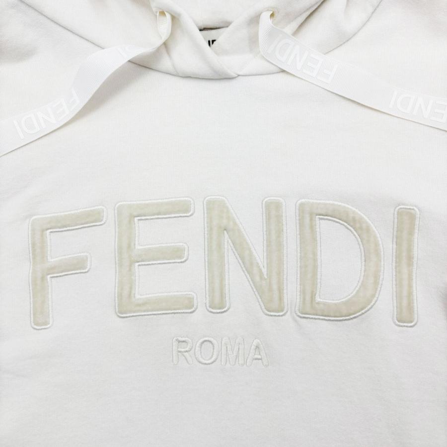 FENDI（フェンディ） クロップド ロゴパーカー レディース M コットン