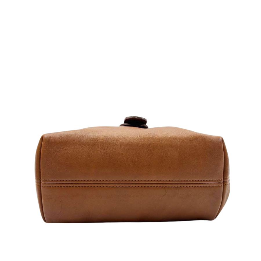 ✨美品✨コーチ ミニリュック ターンロック オールレザー シボ革 キャメル 茶 COACH（コーチ） オールドコーチ ミニリュックサック G5C-4152 レザー