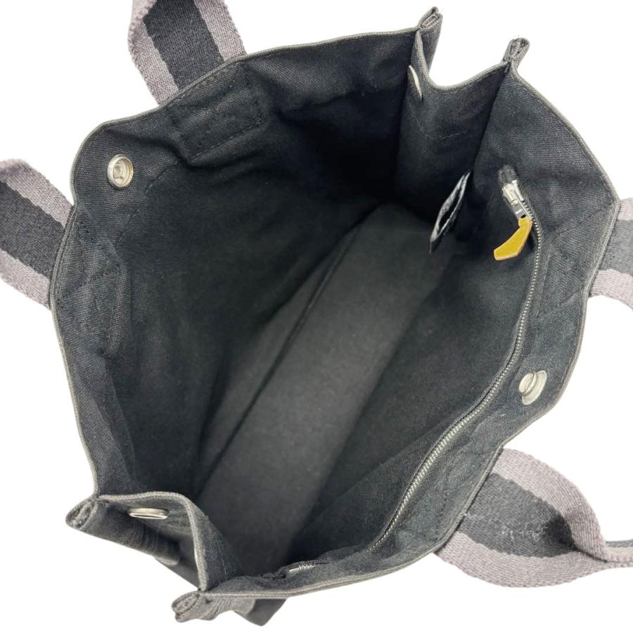 【正規品】エルメス フールトゥ トートバッグ PM ブラック×グレー 人気色 HERMES（エルメス） トートバッグ フールトゥPM キャンバス ブラック