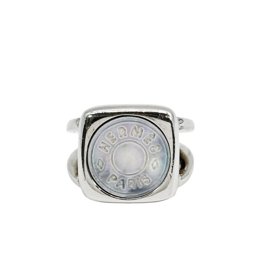 HERMES エルメス リング 指輪 セリエ コロゾ シェル シルバー 約9号