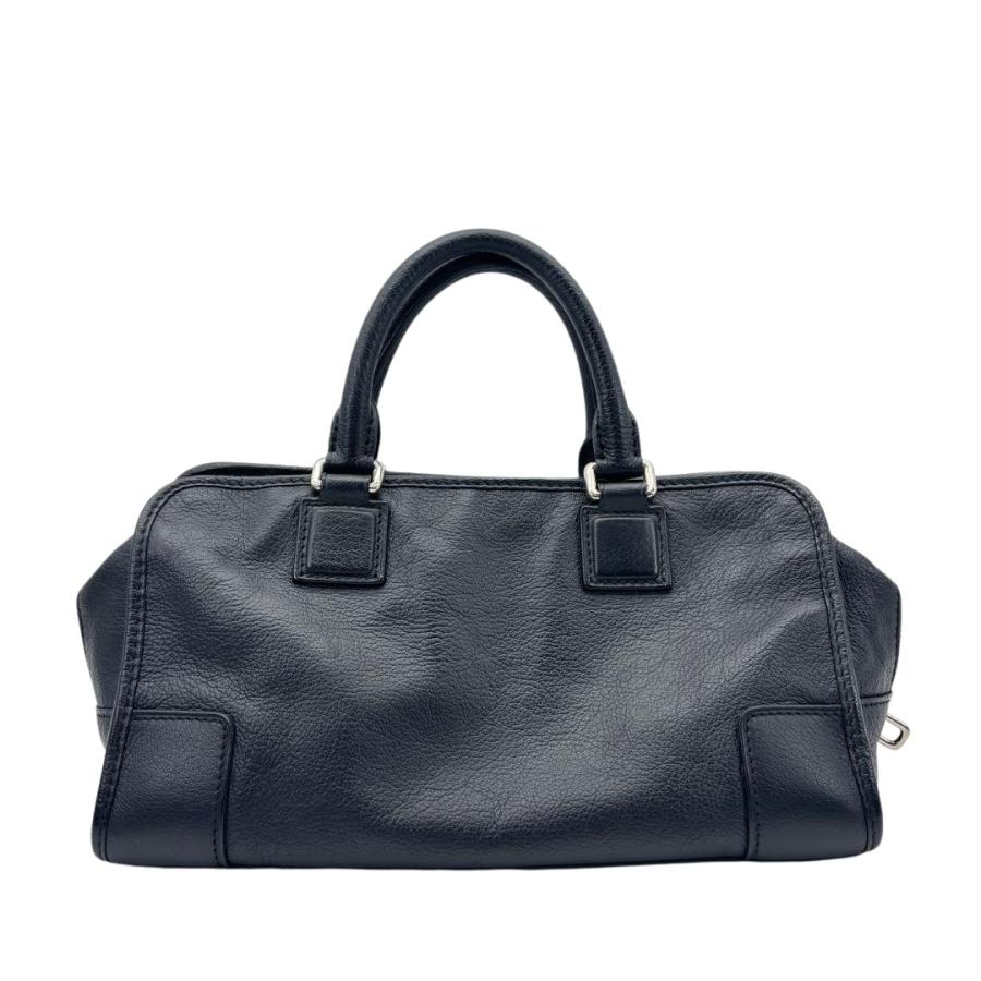LOEWE アマソナ 28 ハンドバッグ LOEWE（ロエベ） アマソナ28 ハンドバッグ レザー ブラック/シルバー