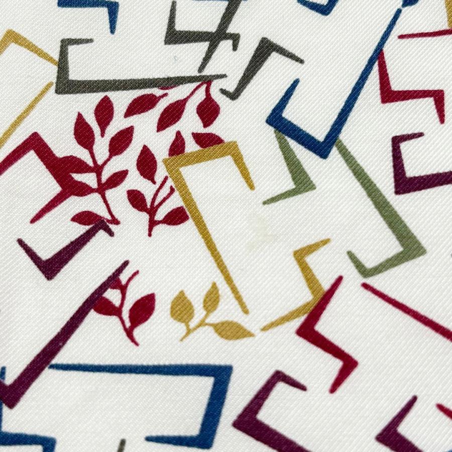 HERMES エルメス スカーフ カレ65 『Jardin de Calypso(カリプソの庭園)』 コットン/シルク ホワイト/マルチカラー | HERMES | 05