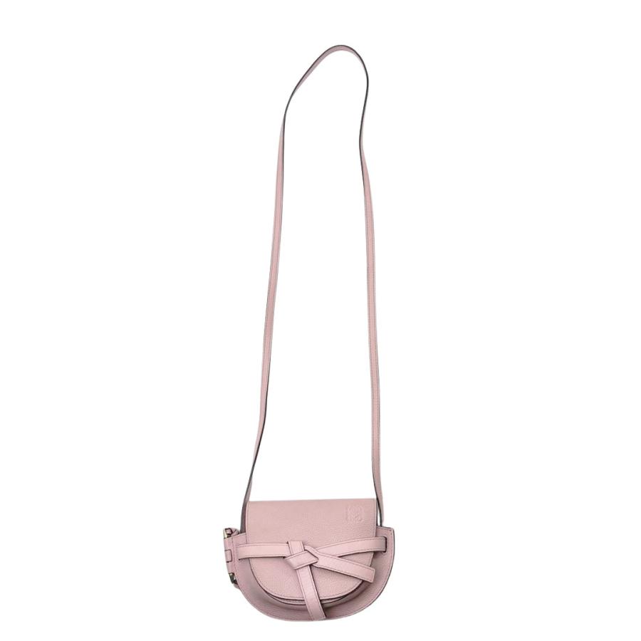 LOEWE ゲートバッグ スモール ピンク ショルダーバッグ LOEWE（ロエベ） ゲートバッグ ミニ ショルダーバッグ レザー