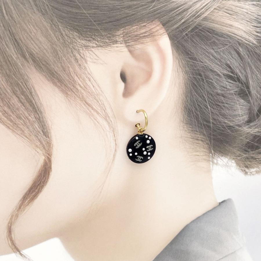 CHANEL（シャネル） フープピアス ココマーク プラスチック フェイク
