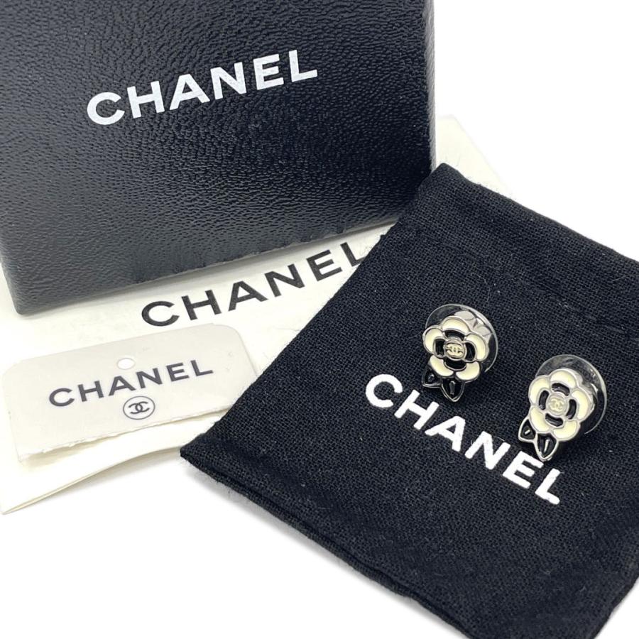 CHANEL シャネル ピアス ココマーク カメリア 05P シルバー