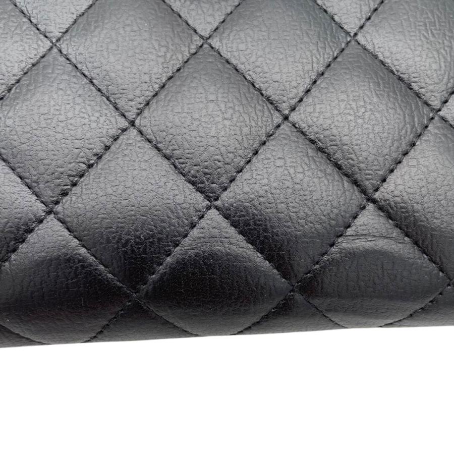 CHANEL シャネル ラウンドファスナー長財布 マトラッセ カーフ CHANEL シャネル ラウンドファスナー長財布 マトラッセ カーフ