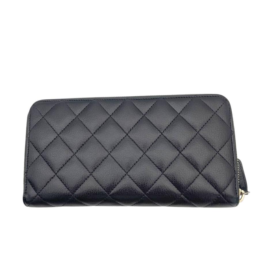 CHANEL シャネル ラウンドファスナー長財布 マトラッセ カーフ CHANEL シャネル ラウンドファスナー長財布 マトラッセ カーフ