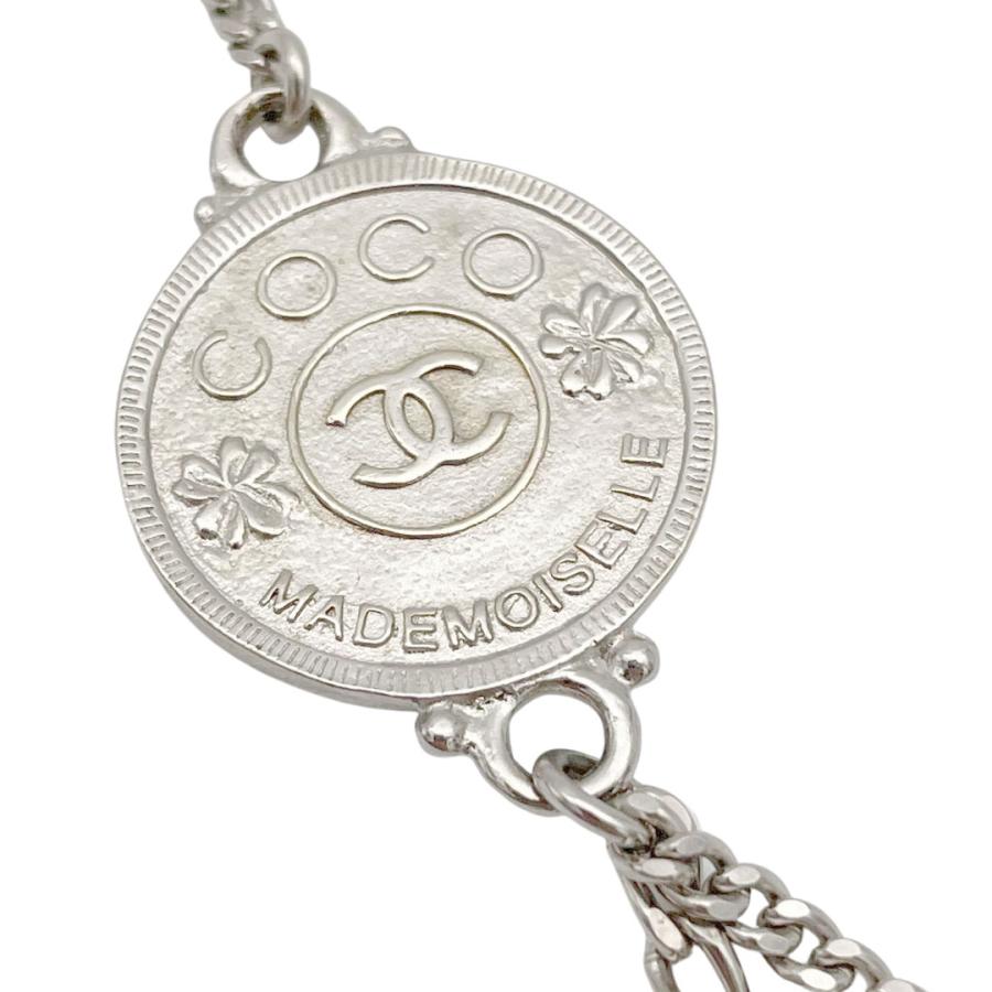 CHANEL（シャネル） 2連ネックレス ココマーク コイン 06P シルバー