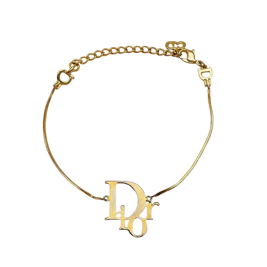 Dior クリスチャンディオール ブレスレット ゴールドカラー ロゴ チェーン Dior クリスチャンディオール ブレスレット ゴールドカラー ロゴ