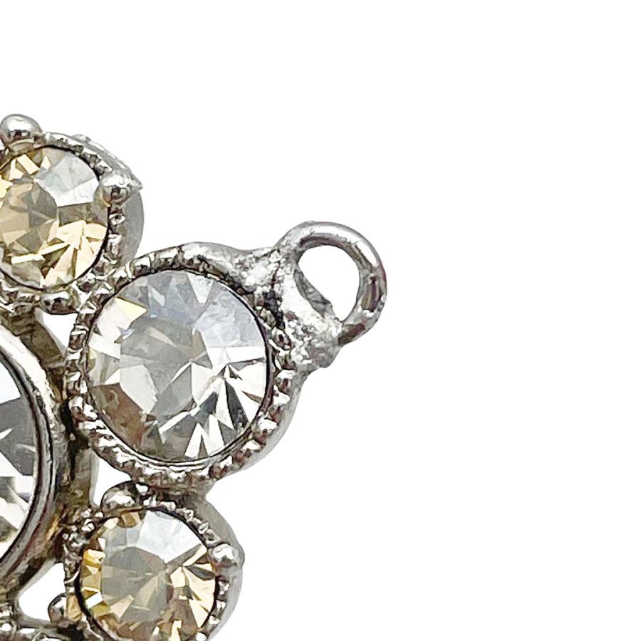 CHANEL シャネル フープピアス ミニココマーク ラインストーン CHANEL シャネル フープピアス ミニココマーク ラインストーン