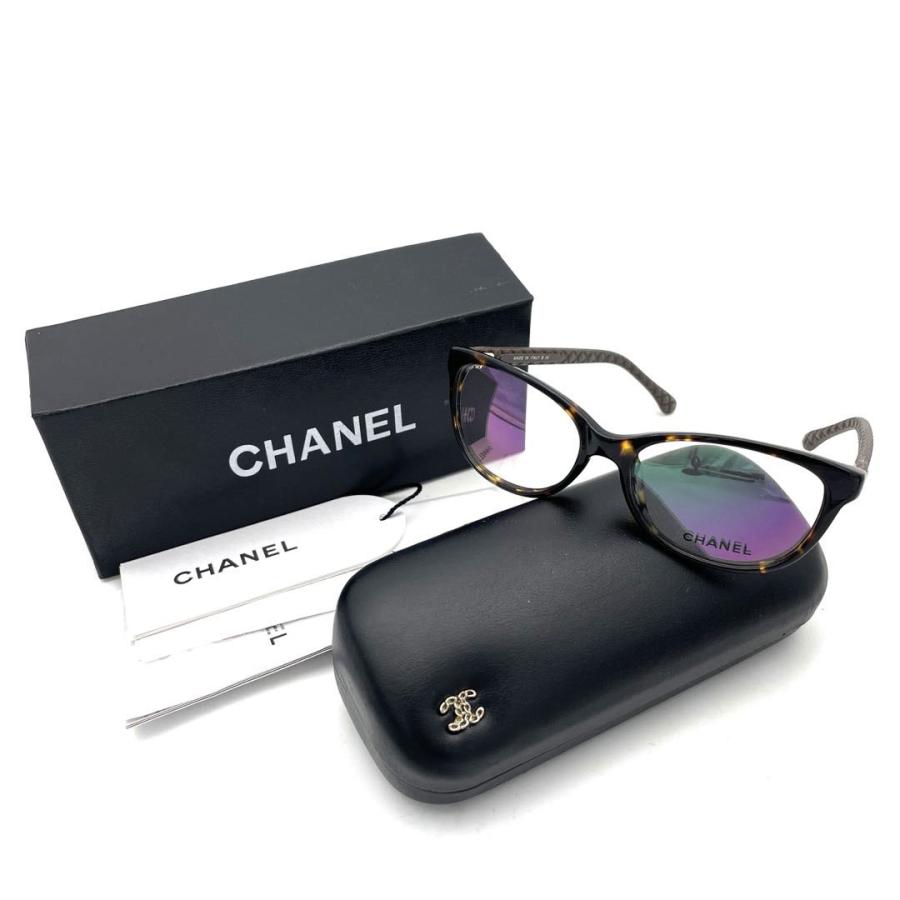 CHANEL シャネル メガネフレーム 伊達メガネ ココマーク マトラッセ  