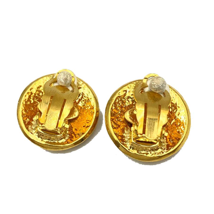 美品 CHANEL シャネル ヴィンテージ イヤリング ココマーク ラウンド型  
