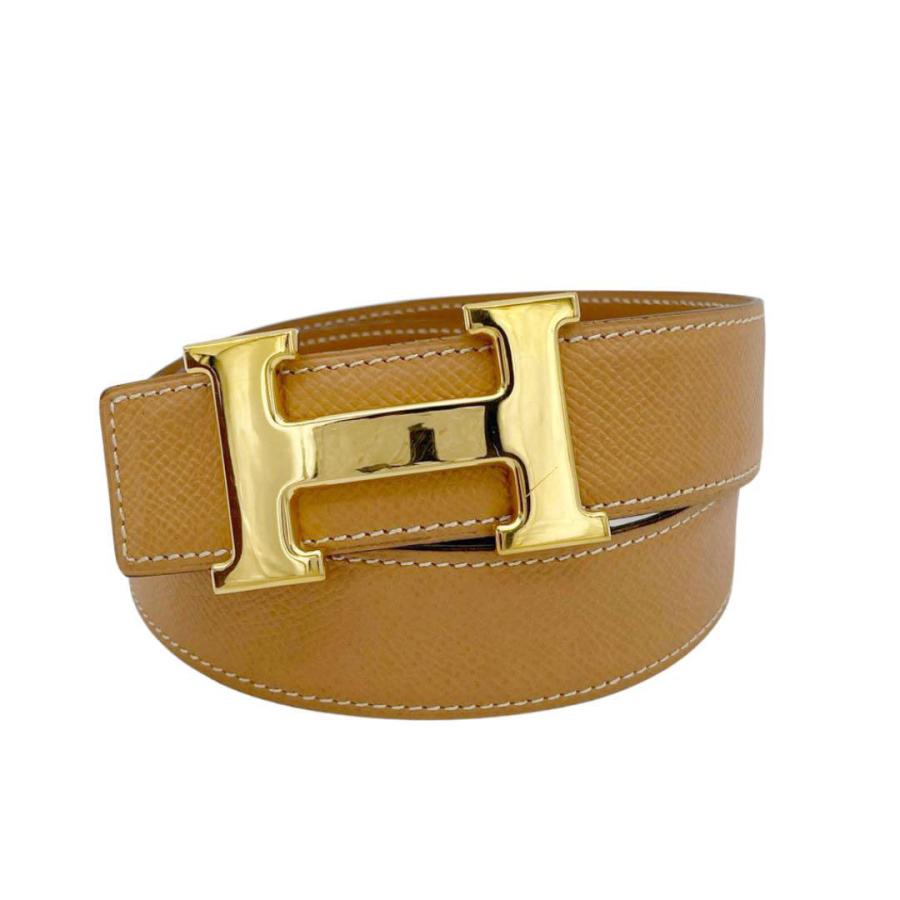 HERMES エルメス Hベルト コンスタンス クシュベル 65 ライトブラウン 