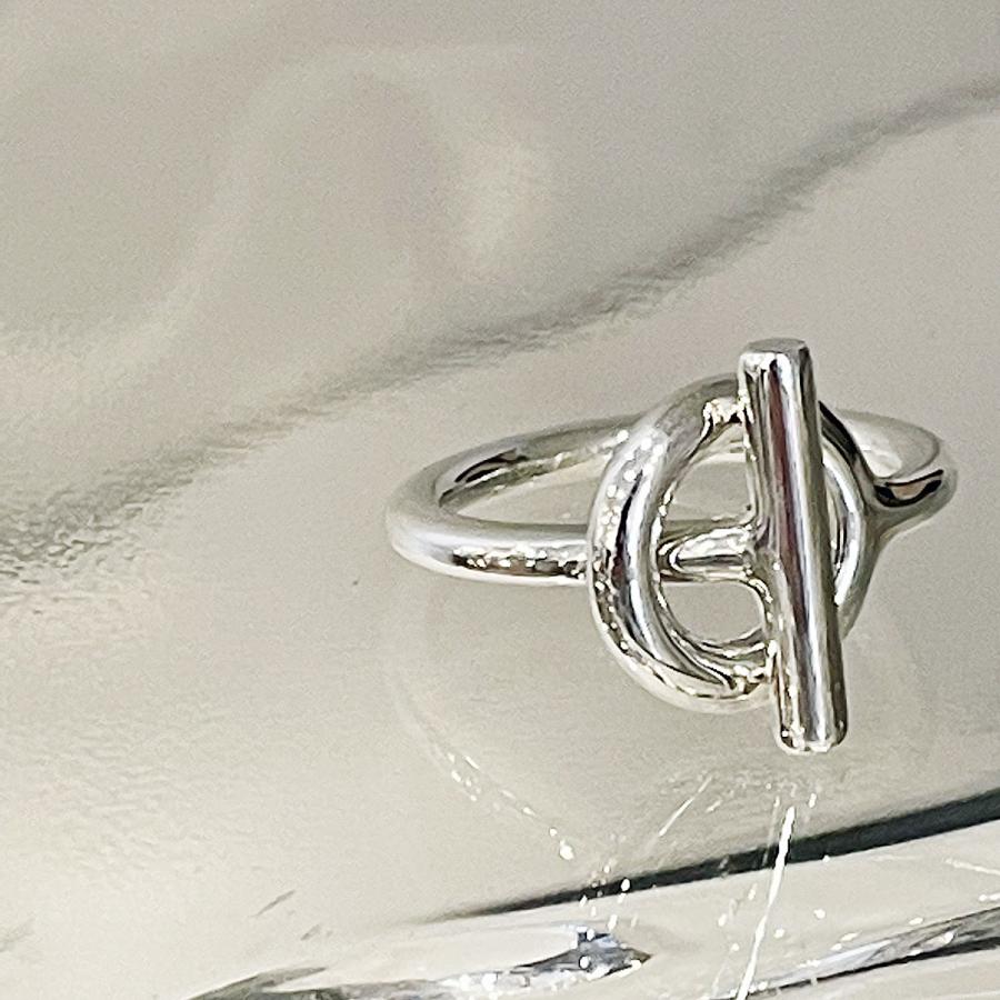 HERMES エルメス エシャペ PM リング 指輪 Ag925 シルバー #52(約11号  