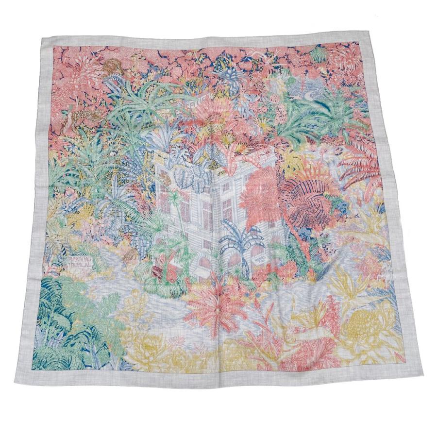 大人気☆HERMES☆Chale 140 Faubourg Tropical スカーフ HERMES エルメス ショール ストール カレジェアン140『Faubourg