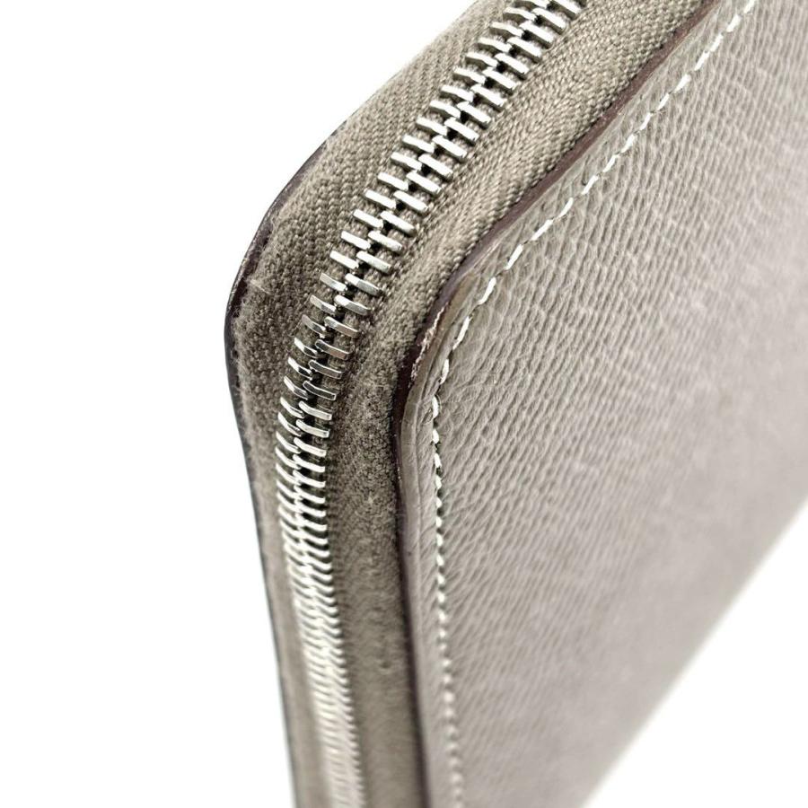 ≪美品≫ エルメス アザップ ロング シルクイン ヴォーエプソン ブルー A刻印 HERMES エルメス 長財布 アザップ シルクイン ロング ヴォー