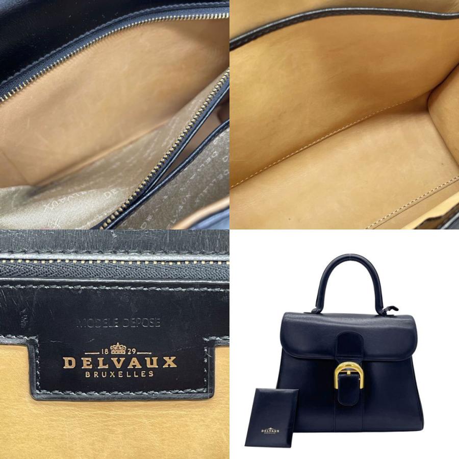 DELVAUX デルヴォー ハンドバッグ ブリヨンMM ボックスカーフ DELVAUX デルヴォー ハンドバッグ ブリヨンMM ボックスカーフ