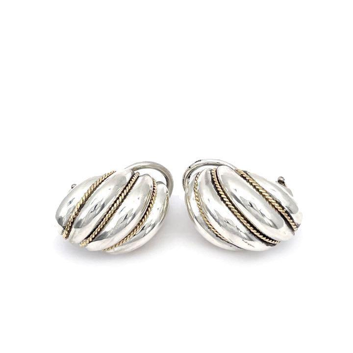 TIFFANY&Co. 美品 TIFFANY ティファニー イヤリング ツイストロープ 