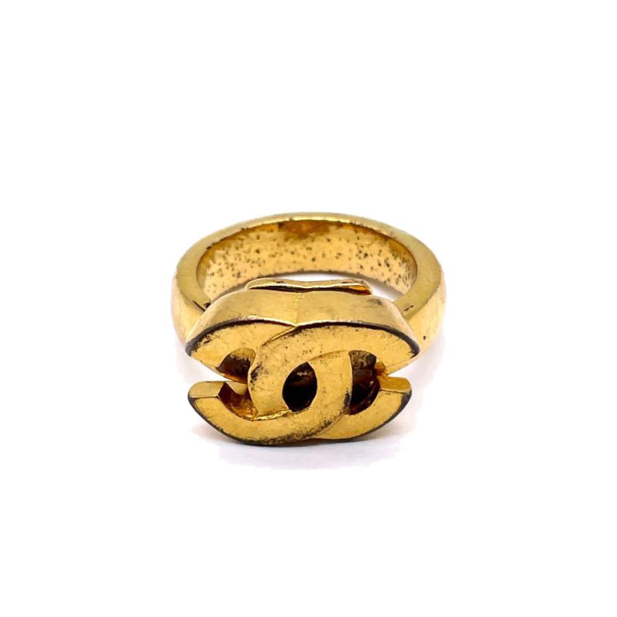 CHANEL シャネル ムーブリング 指輪 ココマーク ゴールド 01P 約12号 