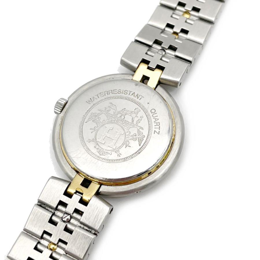 HERMESクォーツ シルバー/ゴールド