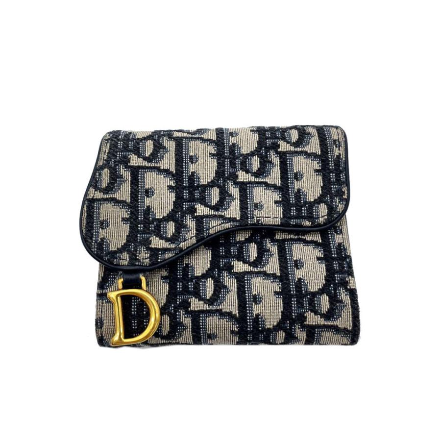 Christian Dior クリスチャンディオール サドル ロータスウォレット 三 