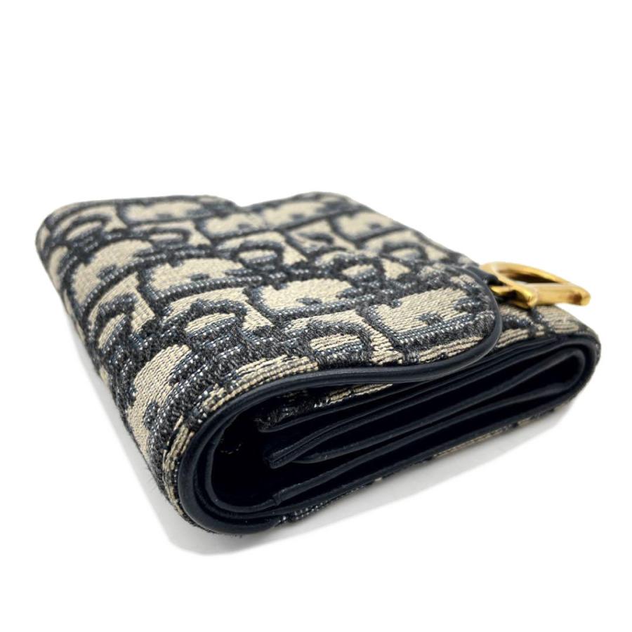 Christian Dior クリスチャンディオール サドル ロータスウォレット 三  