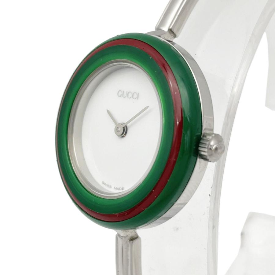 グッチ　チェンジベゼル　レディース　バングル　レッド　腕時計　クォーツ　付属品 グッチ チェンジベゼル レディース バングル レッド 腕時計 クォーツ