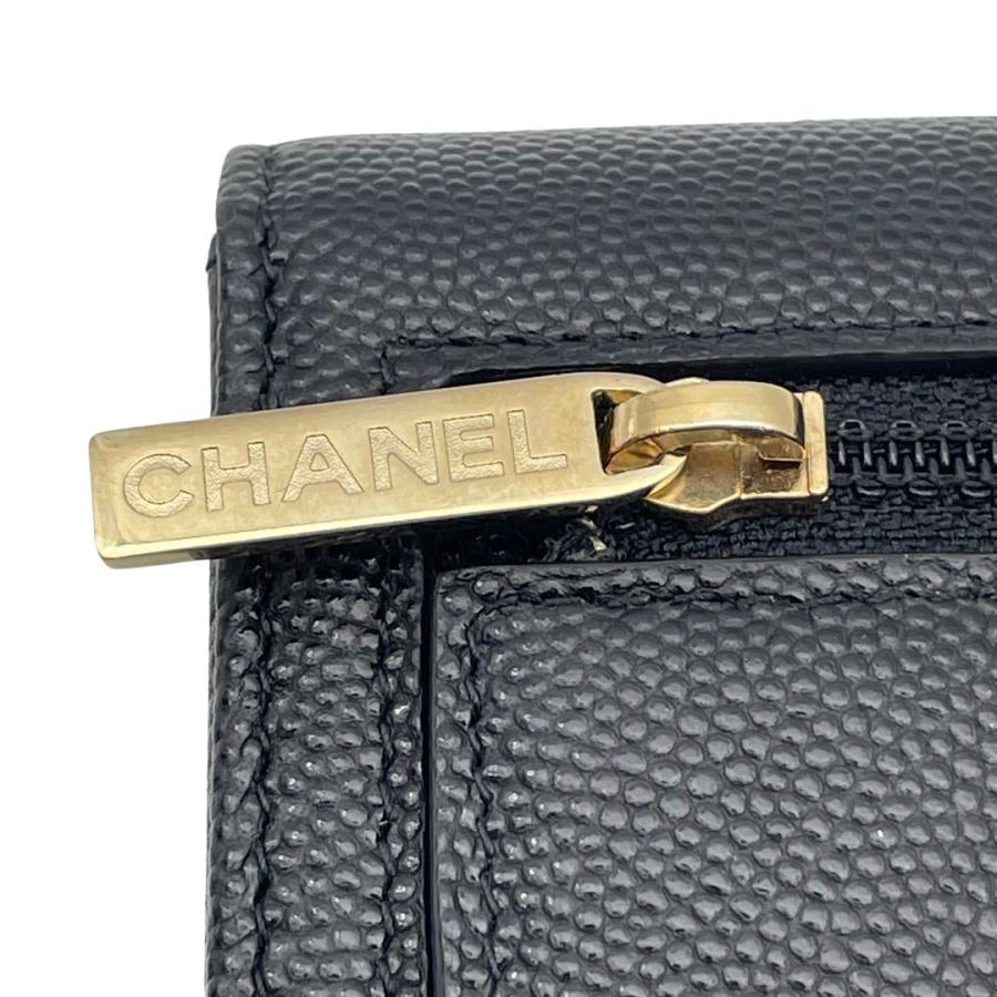 CHANEL シャネル 三つ折り財布 コンパクトウォレット ココマーク