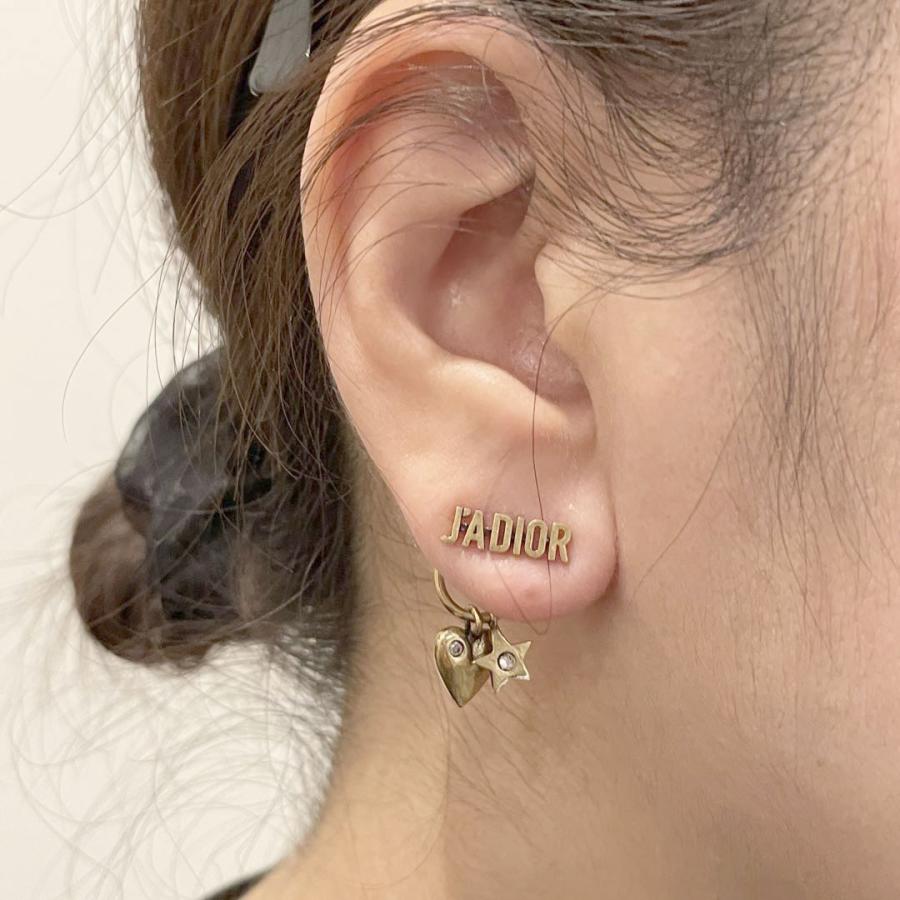 美品 ジャディオール J’ADIOR ピアス ハート＆スター ゴールド10Q28 Christian Dior クリスチャンディオール ジャディオール J'ADIOR