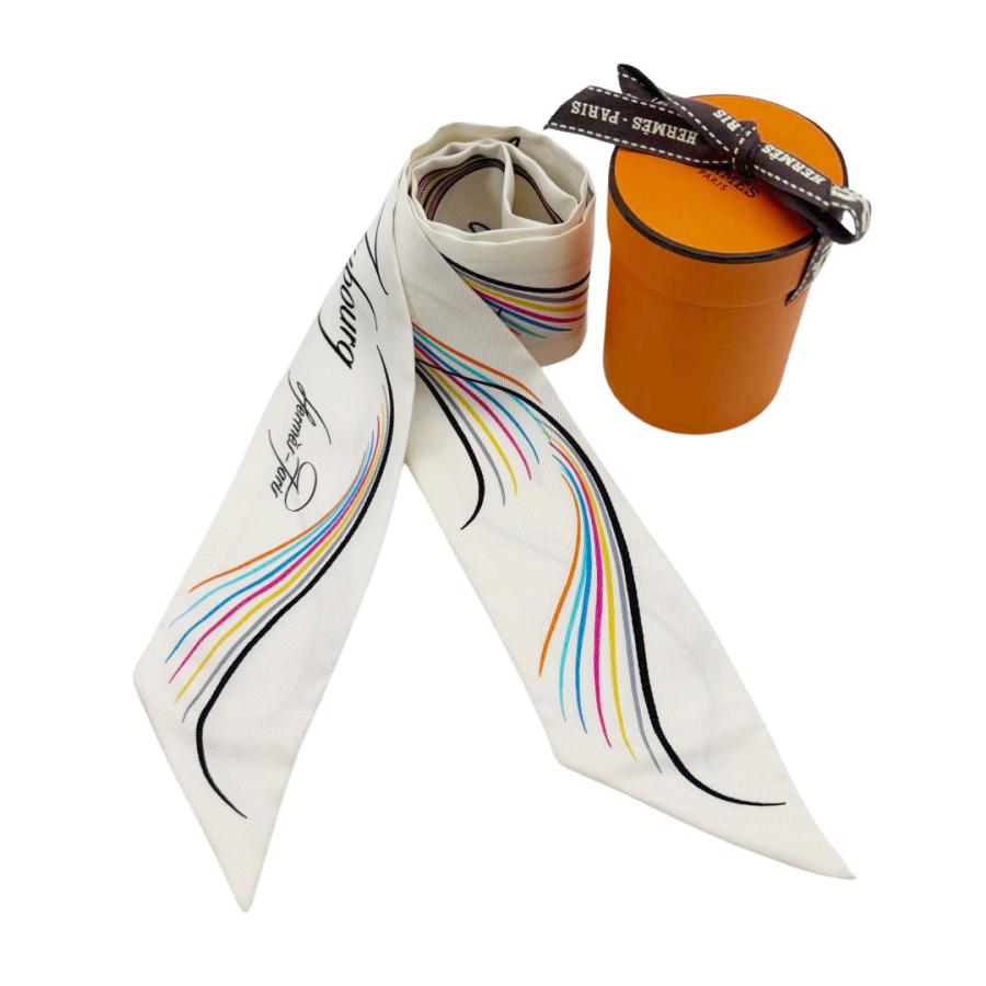 HERMES（エルメス） スカーフ ツイリー 『24 FAUBOURG』 シルク