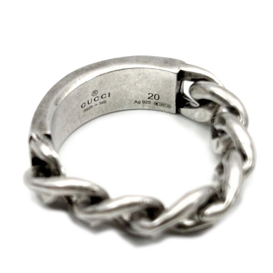 グッチ GUCCI リング ゴルメット チェーン 19 シルバー925 新品 GUCCI（グッチ） ゴルメット チェーンリング 指輪 メンズ Ag925