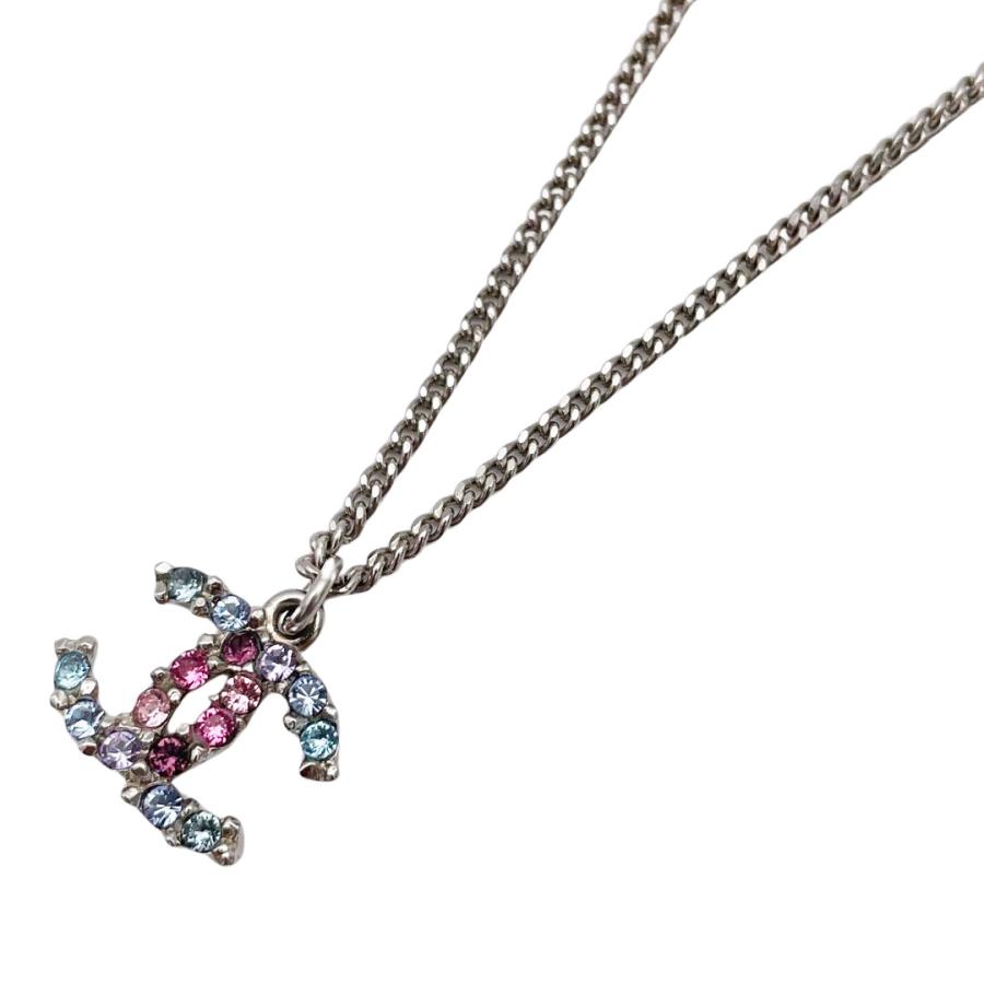 CHANEL シャネル ネックレス ココマーク ラインストーン
