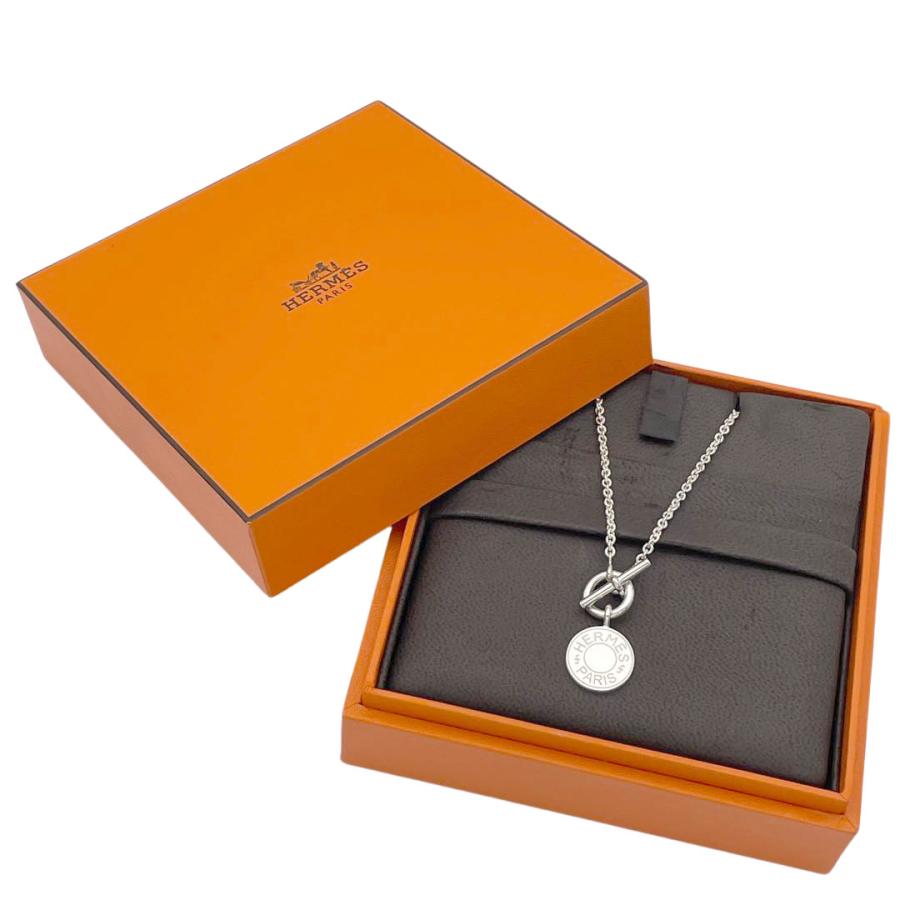 HERMES エルメス ネックレス ペンダント アミュレット H エクス