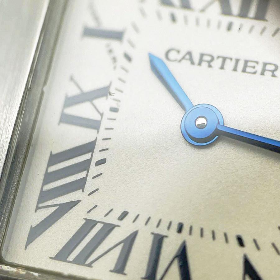 カルティエ CARTIER タンクフランセーズSM W51008Q3 クォーツ 腕時計 SS シルバー カルティエ タンクフランセーズ SM W51008Q3 シルバー レディース 時計