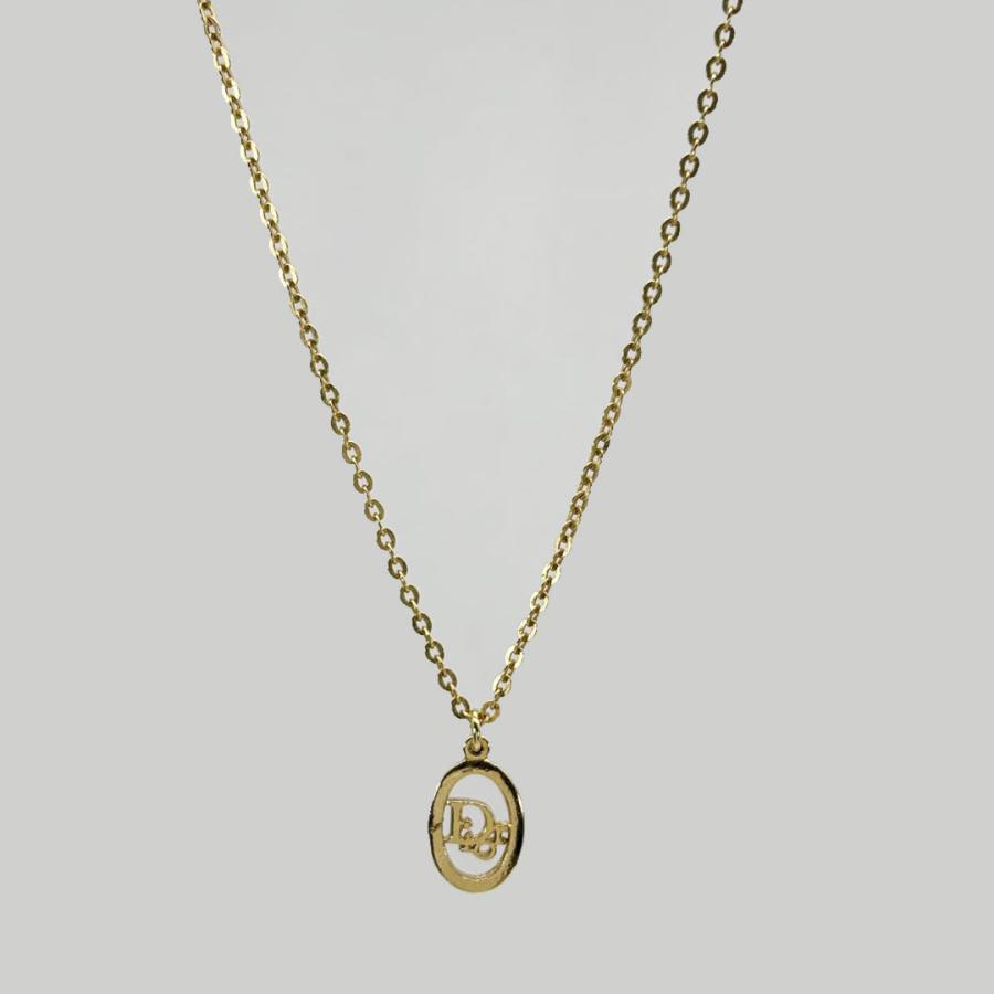 Christian Dior ゴールド オーバル型 ネックレス ディオール Christian Dior（クリスチャン・ディオール） オーバルネックレス DIOR